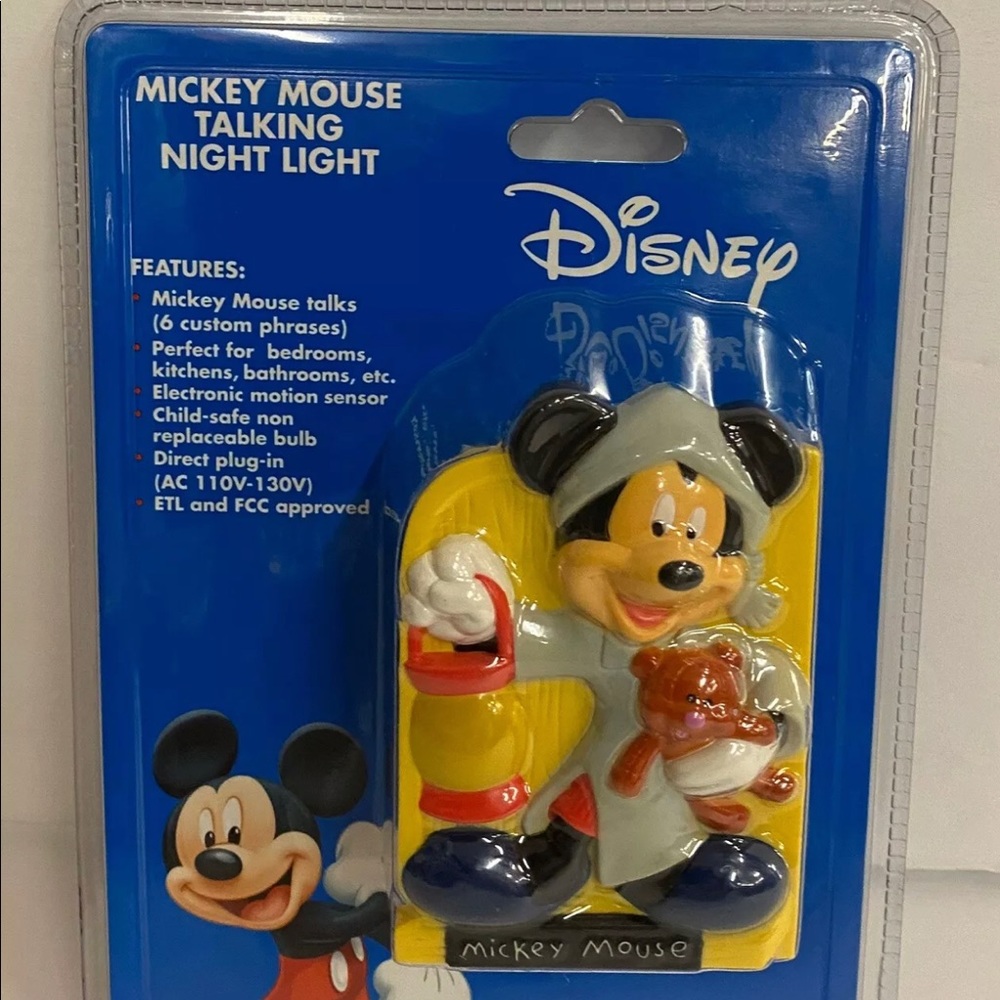 Disney Mickey Mouse Talking Night Light